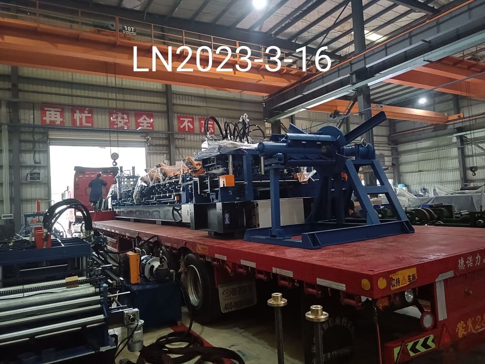 CZ Purlin Forming Machine LN300 Romania Customers