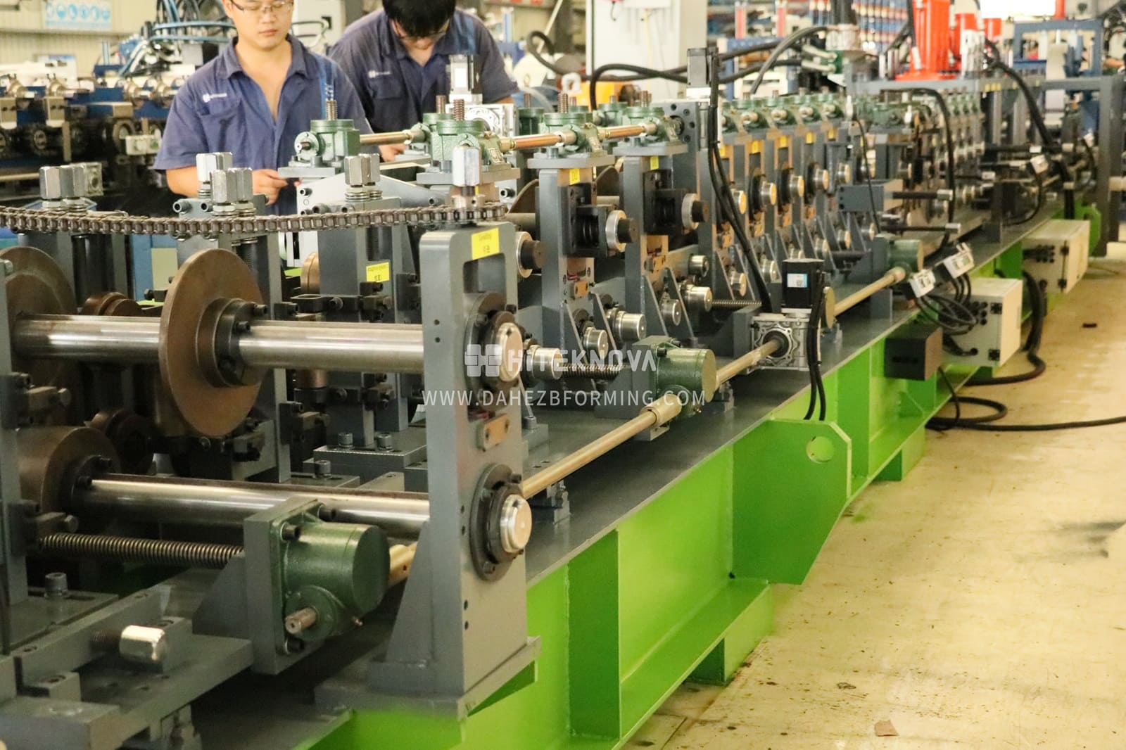 Dahezb solar strut production line in operation
