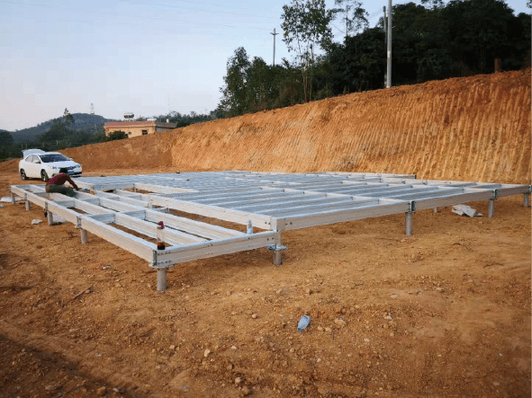 The Foundation System-Concrete pouring or Pile foundation