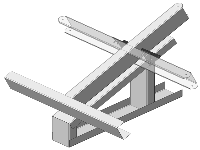 Roofing truss strengthening connect parts